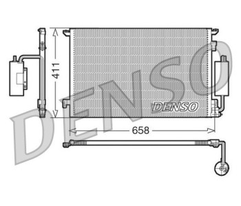 Кондензатор, климатизация DENSO DCN20038 за OPEL ASTRA G (F07_) купе от 2000 до 2005