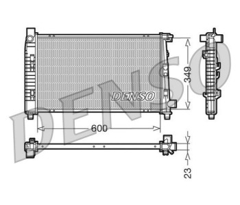 Радиатор, охлаждане на двигателя DENSO DRM20018 за OPEL ASTRA G (F67) кабриолет от 2001 до 2005