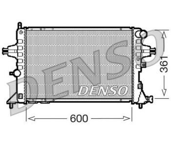 Радиатор, охлаждане на двигателя DENSO DRM20112 за OPEL ASTRA G (F69_) седан от 1998 до 2009