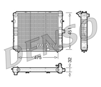 Радиатор, охлаждане на двигателя DENSO DRM20102 за OPEL ZAFIRA A (F75_) от 1999 до 2005