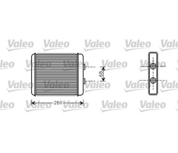 Топлообменник, отопление на вътрешното пространство VALEO 812284 за OPEL ASTRA H (L35) комби от 2004 до 2014