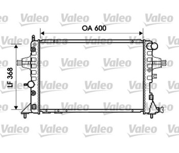 Радиатор, охлаждане на двигателя VALEO 734388 за OPEL ASTRA G (F48_, F08_) хечбек от 1998 до 2009