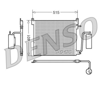 Кондензатор, климатизация DENSO DCN20037 за OPEL ASTRA H (L67) кабриолет от 2005 до 2010