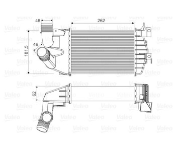 Интеркулер (охладител за въздуха на турбината) VALEO 818556 за OPEL ASTRA H (L70) товарен от 2004 до 2013