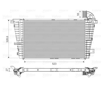 Интеркулер (охладител за въздуха на турбината) VALEO 818614 за OPEL ASTRA H GTC (L08) от 2005 до 2010