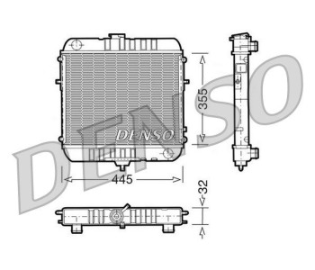 Радиатор, охлаждане на двигателя DENSO DRM20100 за OPEL ASTRA H (L35) комби от 2004 до 2014