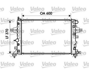 Радиатор, охлаждане на двигателя VALEO 734381 за OPEL ASTRA H (L69) седан от 2007 до 2014