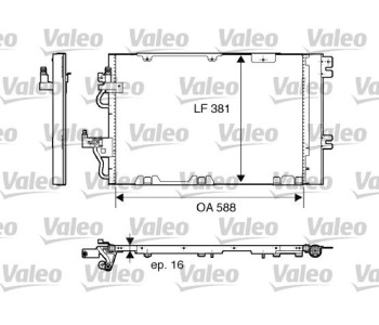 Кондензатор, климатизация VALEO 818114 за OPEL ASTRA H (L48) хечбек от 2004 до 2014