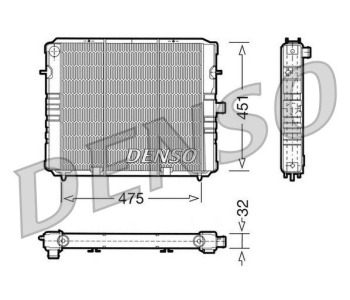 Радиатор, охлаждане на двигателя DENSO DRM20104 за OPEL ASTRA H (L48) хечбек от 2004 до 2014