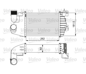 Интеркулер (охладител за въздуха на турбината) VALEO 818627 за OPEL ASTRA H GTC (L08) от 2005 до 2010
