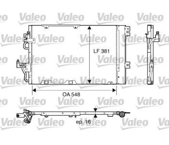 Кондензатор, климатизация VALEO 817846 за OPEL ASTRA H (L67) кабриолет от 2005 до 2010