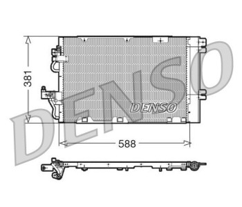 Кондензатор, климатизация DENSO DCN20014 за OPEL ASTRA J (P10) хечбек от 2009 до 2015