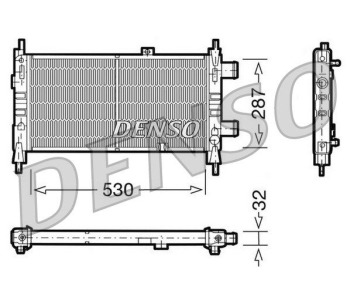 Радиатор, охлаждане на двигателя DENSO DRM20099 за OPEL ASTRA J (P10) хечбек от 2009 до 2015
