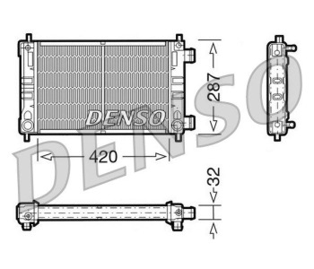 Радиатор, охлаждане на двигателя DENSO DRM20097 за OPEL ASTRA J (P10) хечбек от 2009 до 2015