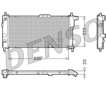 Радиатор, охлаждане на двигателя DENSO DRM20079 за OPEL CASCADA (W13) от 2013