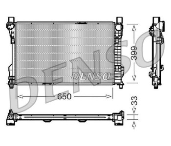 Радиатор, охлаждане на двигателя DENSO DRM20005 за OPEL ASTRA J седан от 2012 до 2015