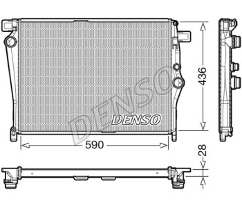 Радиатор, охлаждане на двигателя DENSO DRM20023 за OPEL VECTRA A (J89) седан от 1988 до 1995