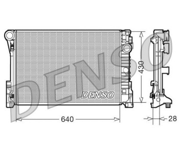 Радиатор, охлаждане на двигателя DENSO DRM20024 за OPEL CALIBRA A (85_) от 1990 до 1997
