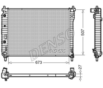 Радиатор, охлаждане на двигателя DENSO DRM20037 за OPEL CORSA B (S93) хечбек от 1993 до 2002
