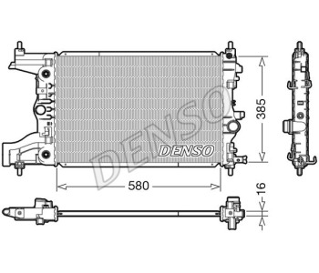 Радиатор, охлаждане на двигателя DENSO DRM20034 за OPEL KADETT E (T85) кабриолет от 1986 до 1993