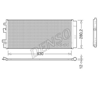 Кондензатор, климатизация DENSO DCN20022 за OPEL CORSA C (F08, W5L) товарен от 2000