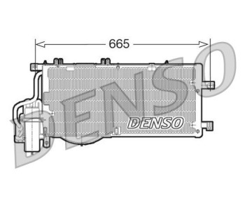 Кондензатор, климатизация DENSO DCN20020 за OPEL CORSA C (F08, W5L) товарен от 2000