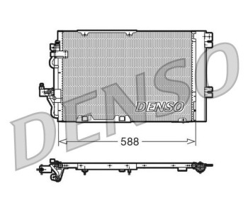 Кондензатор, климатизация DENSO DCN20015 за OPEL COMBO C товарен от 2001 до 2011