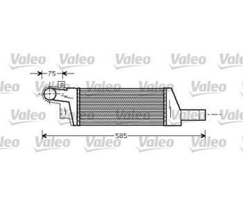 Интеркулер (охладител за въздуха на турбината) VALEO 818728 за OPEL CORSA C (F08, F68) от 2000 до 2009
