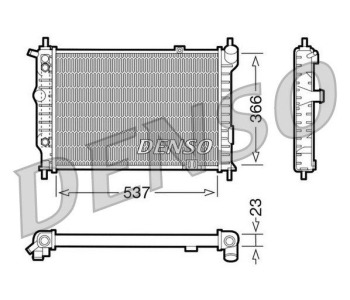 Радиатор, охлаждане на двигателя DENSO DRM20041 за OPEL CORSA B (S93) хечбек от 1993 до 2002
