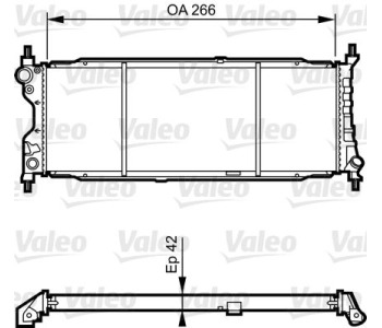Радиатор, охлаждане на двигателя VALEO 731179 за OPEL COMBO B (71_) от 1994 до 2001