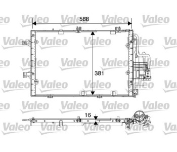 Кондензатор, климатизация VALEO 817843 за OPEL TIGRA B (X04) кабрио от 2004 до 2009