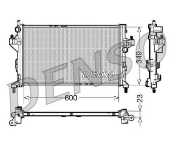 Радиатор, охлаждане на двигателя DENSO DRM20090 за OPEL CORSA D (S07) от 2006 до 2014
