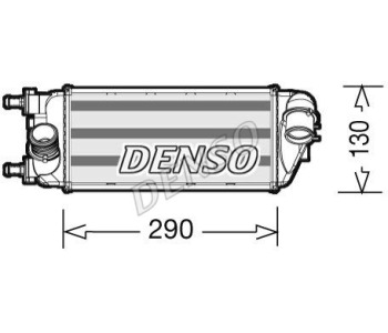 Интеркулер (охладител за въздуха на турбината) DENSO DIT20007 за OPEL CORSA E (X15) от 2014