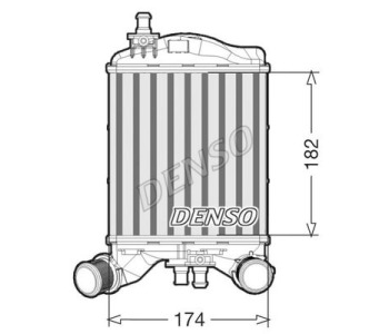 Интеркулер (охладител за въздуха на турбината) DENSO DIT20006 за OPEL CORSA E (X15) от 2014