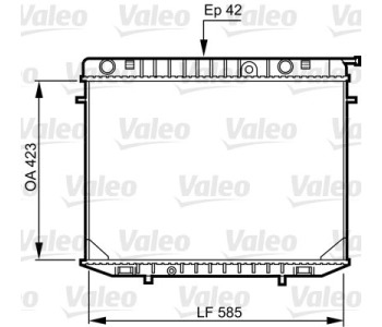 Радиатор, охлаждане на двигателя VALEO 731237 за OPEL FRONTERA A (U92) от 1992 до 1998