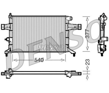 Радиатор, охлаждане на двигателя DENSO DRM20110 за OPEL INSIGNIA A (G09) Sports Tourer от 2008 до 2017