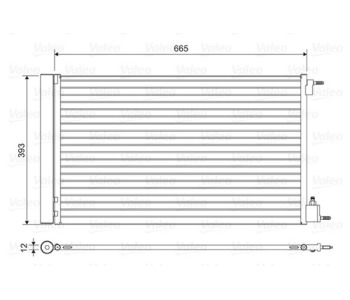 Кондензатор, климатизация VALEO 814042 за OPEL INSIGNIA A (G09) седан от 2008 до 2017