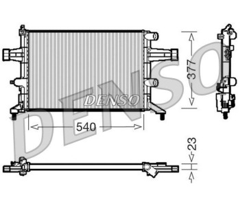 Радиатор, охлаждане на двигателя DENSO DRM20108 за OPEL INSIGNIA A (G09) седан от 2008 до 2017