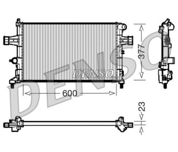 Радиатор, охлаждане на двигателя DENSO DRM20111 за OPEL INSIGNIA A (G09) Sports Tourer от 2008 до 2017
