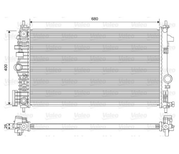 Радиатор, охлаждане на двигателя VALEO 735486 за OPEL INSIGNIA A (G09) Sports Tourer от 2008 до 2017
