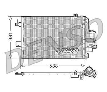 Кондензатор, климатизация DENSO DCN20025 за OPEL MERIVA A (X03) от 2003 до 2010