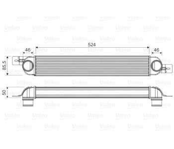 Интеркулер (охладител за въздуха на турбината) VALEO 818661 за OPEL MERIVA A (X03) от 2003 до 2010