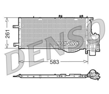 Кондензатор, климатизация DENSO DCN20026 за OPEL MERIVA A (X03) от 2003 до 2010