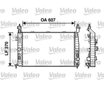 Радиатор, охлаждане на двигателя VALEO 734385 за OPEL MERIVA A (X03) от 2003 до 2010