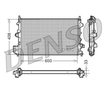 Радиатор, охлаждане на двигателя DENSO DRM20116 за OPEL MERIVA B (S10) от 2010