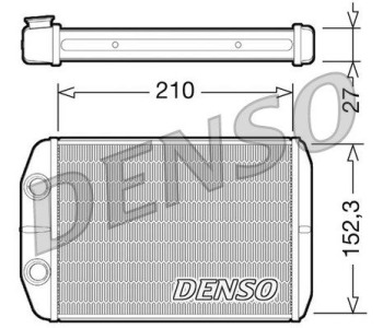 Топлообменник, отопление на вътрешното пространство DENSO DRR23020 за OPEL MOVANO (J9) пътнически от 1998 до 2010