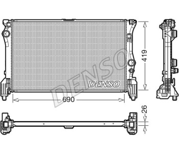 Радиатор, охлаждане на двигателя DENSO DRM20026 за OPEL VECTRA B (J96) комби от 1996 до 2003
