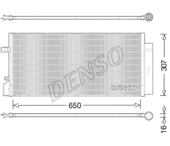 Кондензатор, климатизация DENSO DCN20029 за OPEL VECTRA B (J96) хечбек от 1995 до 2003