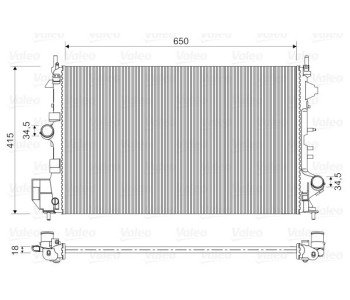 Радиатор, охлаждане на двигателя VALEO 734982 за OPEL VECTRA C (Z02) седан от 2002 до 2009