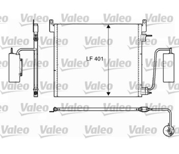 Кондензатор, климатизация VALEO 817853 за OPEL VECTRA C (Z02) комби от 2003 до 2009